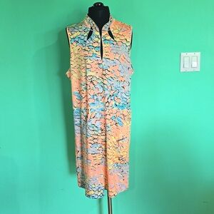 Jamie Sadock XL Abstract Pattern Shift Dress, NWT